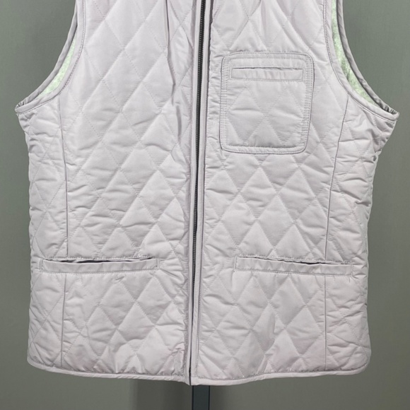 NEW Eddie Bauer Vest Coat Womens Medium purple gray quilted jacket outdoor - Picture 3 of 9